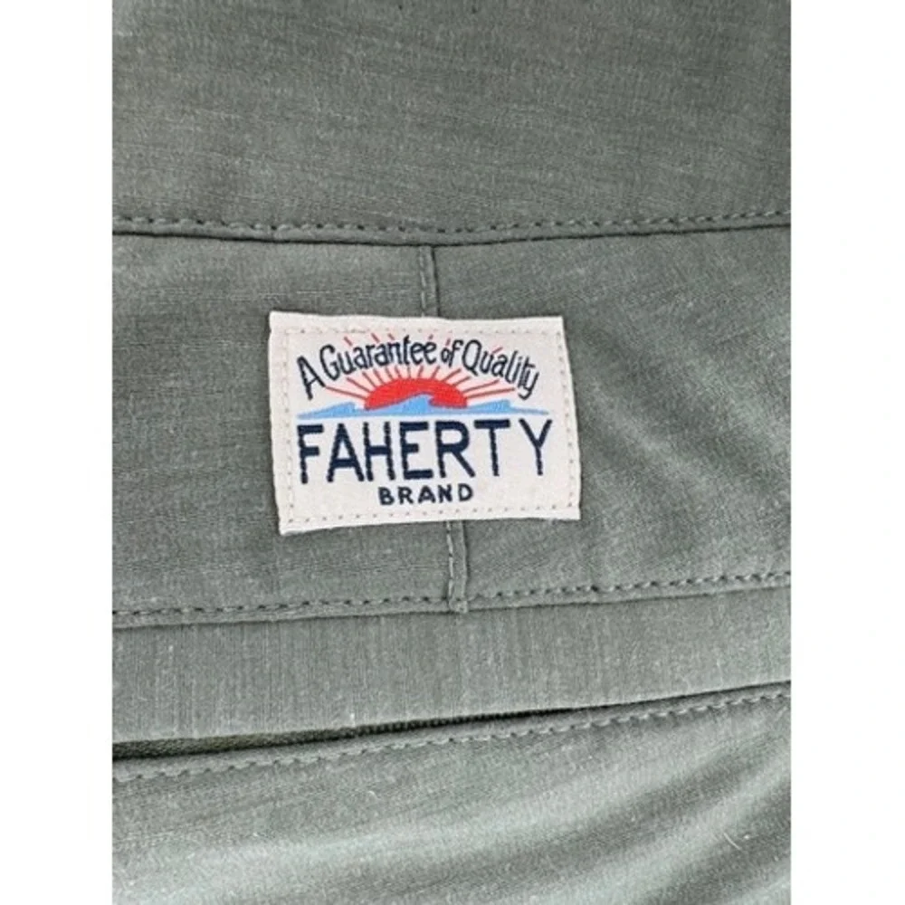 Faherty All Day Shorts Mens 36 Olive Green 7